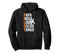 Alphabet Phonétique Pilote Papa India Lima Oscar Tango Sweat à Capuche