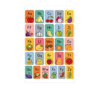 Alphabet Poster Classroom Alphabet - Posters Playroom Decor Self-Adhesive &