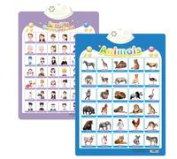 Alphabet Poster for Kids with Sound & Learning Modes, Electronic Wall Chart to Learn Arabic Letters, Numbers, and Words - Ideal Educational Tool (#18)