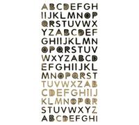 Alphabet Pvc Majuscule Autocollant - 1 Cm - 116 Pièces