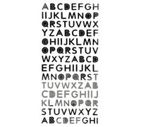 Alphabet Pvc Majuscule Autocollant - 1 Cm - 116 Pièces