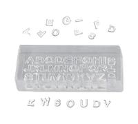 Alphabet Resin Mold - Reusable Nail Charm Mold, Durable 3d Silicone Design | Diy Decoration, Invitation Card Embellishment, Body Art Craft Charms, Bag Case Personalization, Temporary