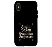 Alphabet runique Anglais Ancien Cadeau linguiste Anglo-Saxon Coque pour iPhone X/XS