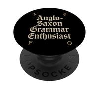Alphabet runique Anglais Ancien Cadeau linguiste Anglo-Saxon PopSockets PopGrip Adhésif