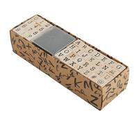 Alphabet Stamps Set - Wood Rubber Letter Numbers Diary Stamp Kit For DIY