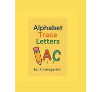 Alphabet Trace Letters for Kindergarten
