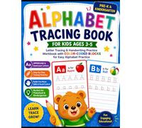 Alphabet Tracing Book for Kids Ages 3-5: Pre-K & Kindergarten Handwriting Workbook with Color-Coded Letter Blocks for Easy Alphabet Practice