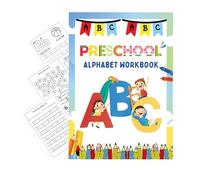 Alphabet Tracing Book, Reusable Books, 9.45x6.69in Educational Letter Learning Toys, Writing Practice Set, Developmental Homeschool Supplies for Early Childhood