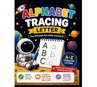 Alphabet Tracing Book: Trace, Learn New Words & Colour the Page (pencil control) | Capital & Small Letter Practice and Activities | Pattern Tracing - Alphabet - Early Learning - Kids Activity Book