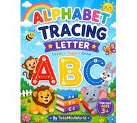 Alphabet Tracing Letter Workbook for Kids Ages 3-5: Learn to Write ABC with Fun Pictures | Preschool Handwriting Practice Book for Toddlers & Kindergarten Kids