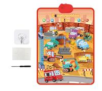 ALPHABET WALL TAMPLE - Affiche d'apprentissage électronique, tableau de discours parlant, jouet musical | Tableau de son éducatif, affichage d'enseignement interactif (pour les filles de 2 à 4 ans, ca