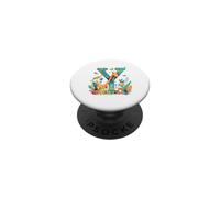 Alphabet Y Animaux Sauvages Girafe Flamant Rose Enfants PopSockets PopGrip Adhésif