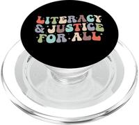Alphabétisation et Justice pour Tous Interdiction du bibliothécaire PopSockets PopGrip pour MagSafe
