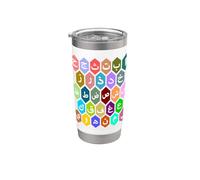 Alphabets arabes Lettres Personnages Apprentissage de la langue arabe Gobelet isotherme en acier inoxydable double paroi