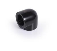 Alphacool Raccord en L Icicle 20 mm – G1/4 filetage interne vers G1/4 filetage interne – Noir