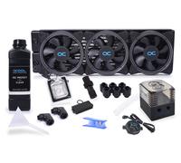 Alphacool 11987 système de refroidissement d'ordinateur Bloc d'eau 12 cm Noir, Gris, Transparent