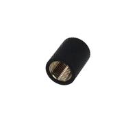 Alphacool 17048 : Raccord laiton noir pour Soft Tubing (PVC, Silikon, Neoprene) - Diamètre interne 17mm, Hauteur 22mm, Poids 26g - Référence 64219