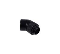 Alphacool 17246 : Raccord orientable 45° Noir, Filetage G 1/4", Connectique Mâle/Femelle, Dimensions 18.5x35x18.5mm, Poids 100g