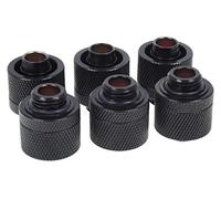 Alphacool 17389 HF 16/10 Pièce de Couplage 1/4" - Noir Prdeond Pack de Six Refroidissement par Eau Raccords