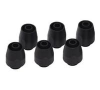 Alphacool Embout métal droit 1/4" pour tuyau 7,6/12,7 mm – TPV – Jeu de 6 Noir