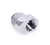 Alphacool 17603 Embout rotatif G1/4 AG vers G1/4 IG avec raccord chromé pour refroidissement à eau 8 mm