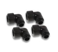 Alphacool Raccord Eiszapfen 17609 – 16 mm 90° G1/4 rotatif – 4 pièces Deep Black