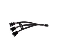 Alphacool 18679 - Câble Diviseur RGB 4-pin + 4-pin, Longueur 150mm, Matériau Plastique Noir, Pour Systèmes de Refroidissement PC