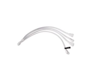 Alphacool 18729 Câble Diviseur RGB 4-Pin, Longueur 300mm, Blanc, pour Systèmes de Refroidissement PC - Connecteurs RGB Standard, Matériau Plastique