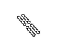 Alphacool 24768 Eiskamm Alu X5 Flat - 4mm Noir - 4 Coincé Modding Eiskamm