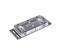 Alphacool 8745478 - Module Nickel Noir, Connectique 1/4" Femelle, Dimensions 127.5x45.2x16.2mm, Poids 254g - Composant Refroidissement PC