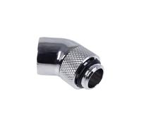 Alphacool Adaptateur Glaçon 45 degrés G1/4 pouce mâle vers G1/4 pouce femelle - pivotant, chrome argent