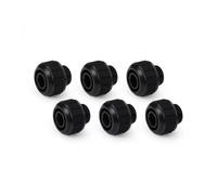 Alphacool Apex 14920 Lot de 6 raccords SoftTube 13/10 mm G1/4 Noir