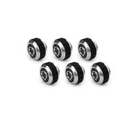 Alphacool Apex 14924 Lot de 6 raccords SoftTube 16/10 mm G1/4 Chrome