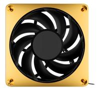 Alphacool Apex Apex Stealth Metal Power 120mm fan 3000rpm, housing fan (gold/black)