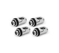Alphacool Apex Grip 90 G1/4 Lot de 4 adaptateurs rotatifs Chromé Laiton