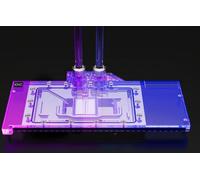 Alphacool Bloc de Glace Aurora Acrylique RX 7900XTX/XT Toxic avec Backplate - Acrylique + Nickel