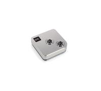 Alphacool Bloc d'Eau 13444 Argent pour Processeur, Connectique 1/4", 72x72x26.5mm, Pression Max 0.8 bar, Température Max 60°C, Conforme CE/FC/RoHS
