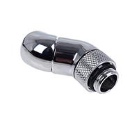 Alphacool Adaptateur Eiszapfen double 45° pour système de refroidissement liquide – Chrome