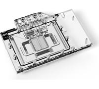 Alphacool Eisblock Aurora Acryl GPX-N RTX 4090 Founders Edition avec Backplate - Bloc d'eau + plaque arrière - Acrylique - Aluminium - Noir - Argent - Transparent - 1/4 pouce - 3 pôles - Carte graphiq