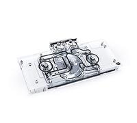 Alphacool Eisblock Aurora Acryl GPX-A Radeon RX 6700XT Reference with Backplate, waterblock + backplate, acrylique, aluminium, noir, transparent, 1/4 pouce, 3 pôles, carte graphique