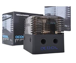 Alphacool Eisstation DDC Noir, Translucide - Réservoir de Refroidissement à Eau - 250 ml - Compatible avec Alphacool DDC-1T - 13 x 82 x 89 mm - Pour Ordinateur et Serveur