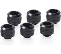 Lot de 6 Raccords à compression pour Tube Ø13mm Alphacool Eiszapfen Pro (Noir)