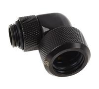 Alphacool Eiszapfen 16 mm HardTube compression fitting 90° rotatable G1/4 - Raccord à angle de compression de système de refroidissement liquide - noir profond