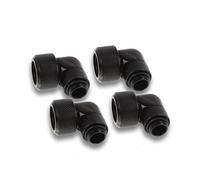 Alphacool Raccord Eiszapfen 17609 – 16 mm 90° G1/4 rotatif – 4 pièces Deep Black
