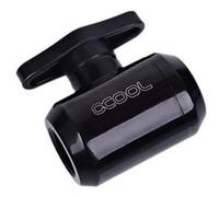 Alphacool Eiszapfen 2-way ball valve G1/4 - Clapet à bille du système de refroidissement liquide - noir profond Noir profond G