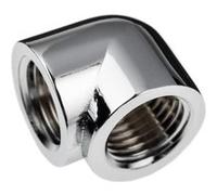 Alphacool Eiszapfen Adapter 90 Degrés G1/4 Pouces IG sur G1/4 Pouces IG - chromé G