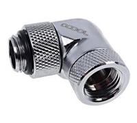 Alphacool Adaptateur d'angle Eiszapfen 17261 – 90° – nickel argenté – 32,5×18×32,5 mm – 100 g