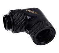 Alphacool Adaptateur d'angle Eiszapfen 90° – pour systèmes de refroidissement liquide – noir profond