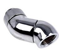 Alphacool Adaptateur Eiszapfen double 45° pour système de refroidissement liquide – Chrome