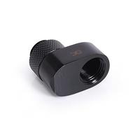 Alphacool Eiszapfen G1/4 Zoll Verlängerung Offset MF 16 - 30 mm x 25,5 mm x 18 mm - Noir - Compatible avec les raccords G1/4" AG/IG - Pour Ordinateur, Ordinateur portable, Radiateur